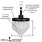 Drill Brush Power Scrubber By Useful Products 5 in W 5 in L Brush, White W-S-542CO-QC-DB - alternate 3